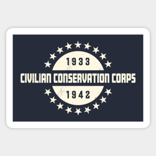 Civilian Conservation Corps - Stars with Years Sticker